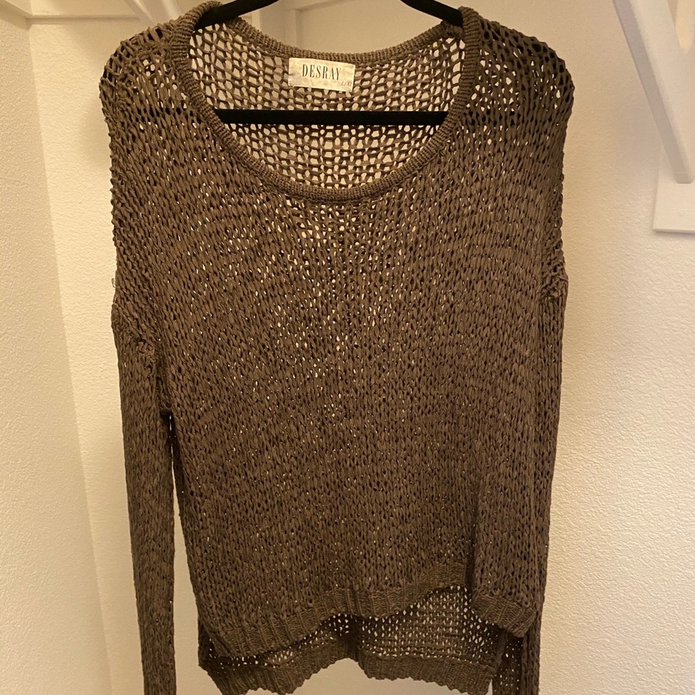 Casual See Through Sweater